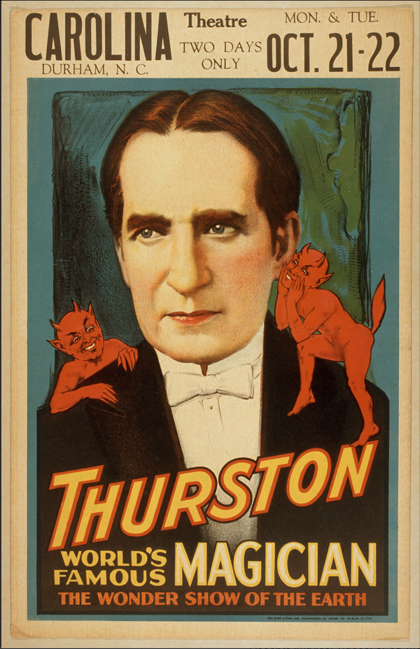 Thurston The Master Magician : Show Poster for North Carolina