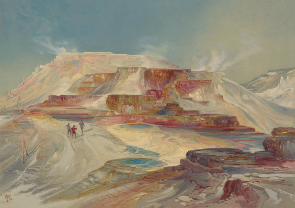 Hot Springs of Gardiner's River, Yellowstone Nature Print