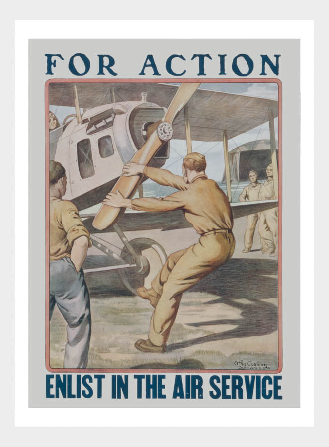 WWI Enlist Air Service Recruitment Poster Digital Download